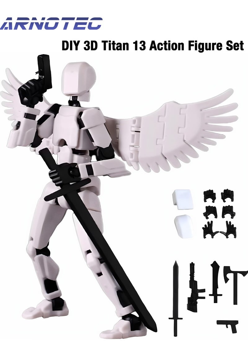 ARNOTEC 3D Printed Action Figure Titan Full-Body Mechanical Articulate Movable Dommy Doll DIY Assembly Toys For Stop Motion Animation  - Image 1