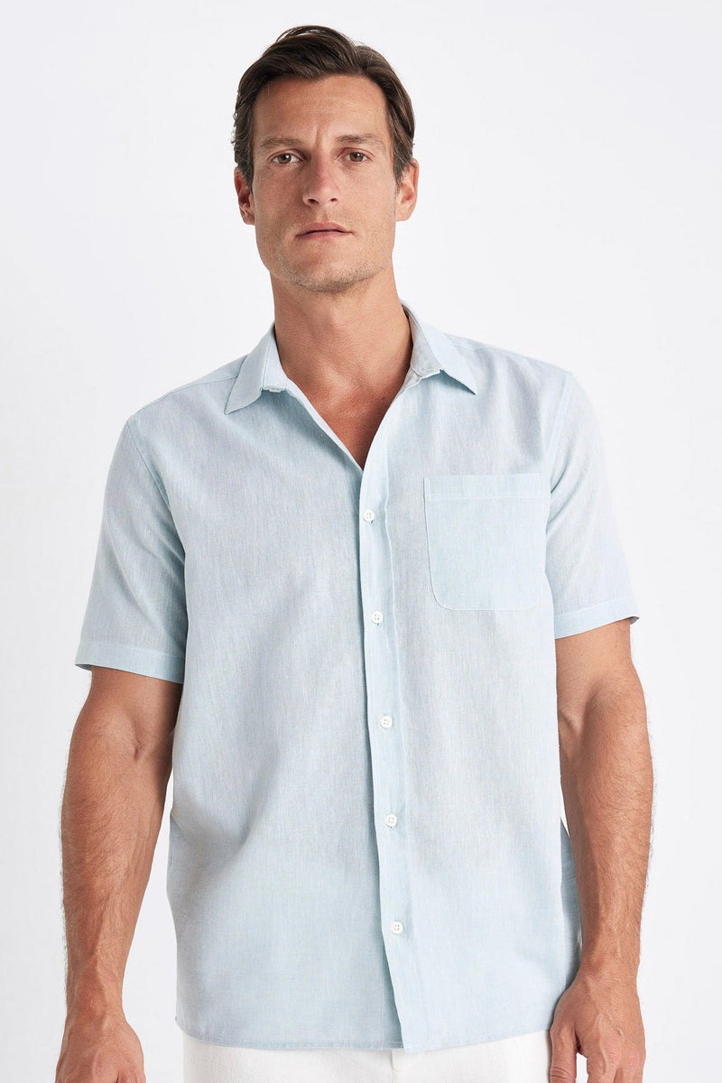 DeFacto Man Regular Fit Polo Collar Short Sleeve Shirt  - Image 1