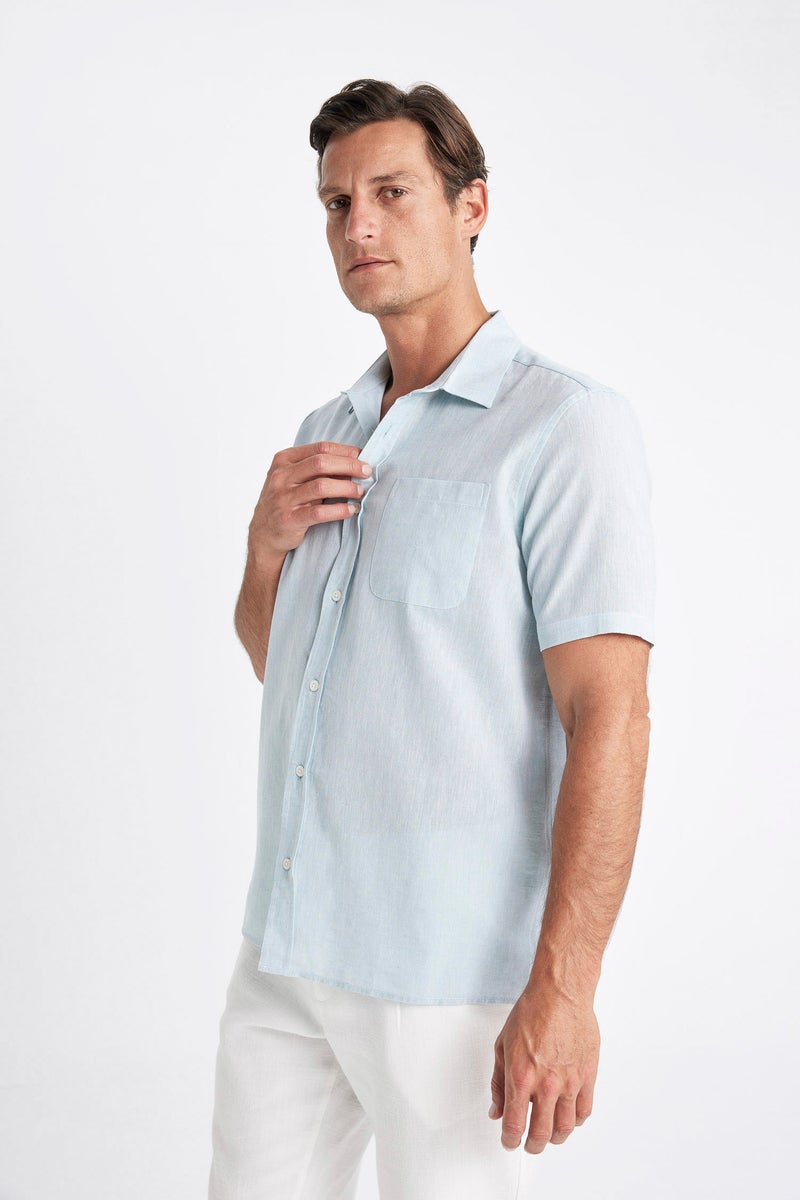 DeFacto Man Regular Fit Polo Collar Short Sleeve Shirt  - Image 5