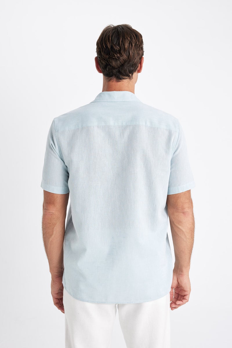 DeFacto Man Regular Fit Polo Collar Short Sleeve Shirt  - Image 4