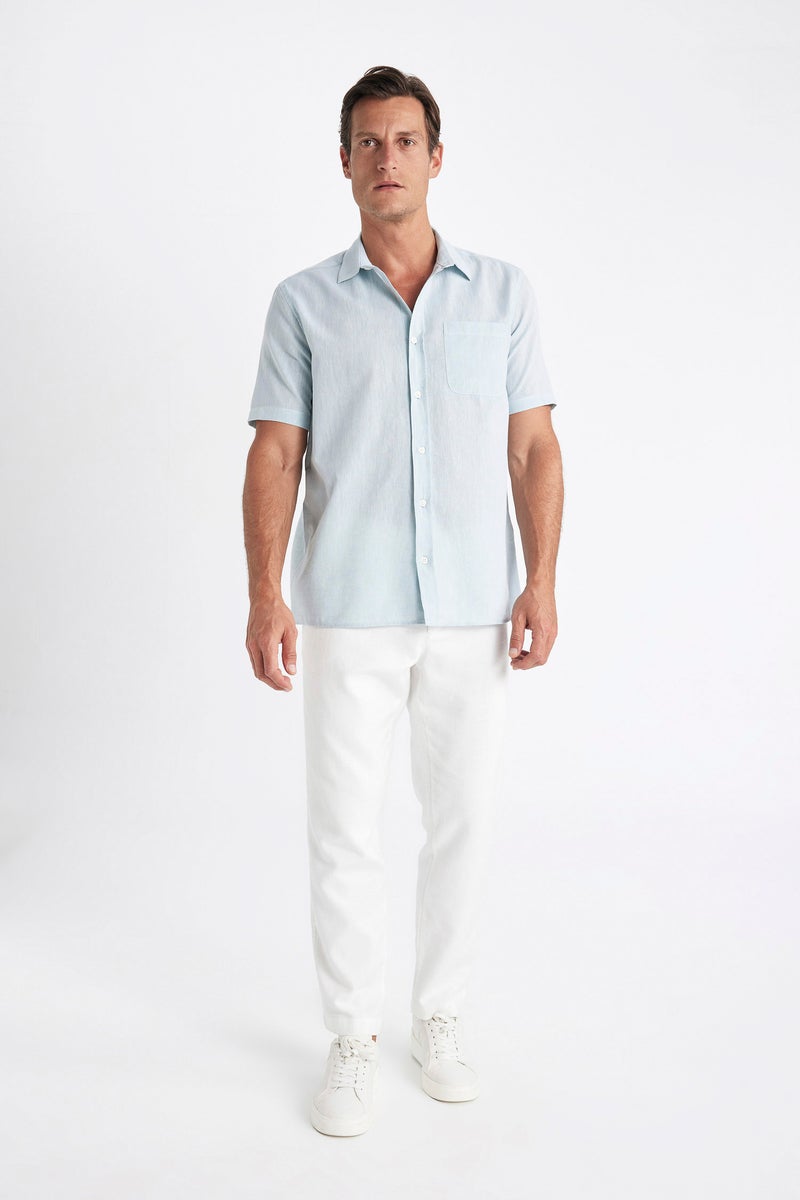 DeFacto Man Regular Fit Polo Collar Short Sleeve Shirt  - Image 3
