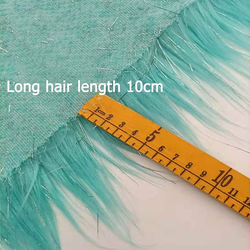 Faux Fur Faux Fur Fabric 170×50cm Long Hair Soft Artificial Fuzzy Fabric for DIY Craft Costume Decoration Use Fake Fur Fabric for DIY, Craft Fur Decoration (Color : 8 Light Pink) - Image 3
