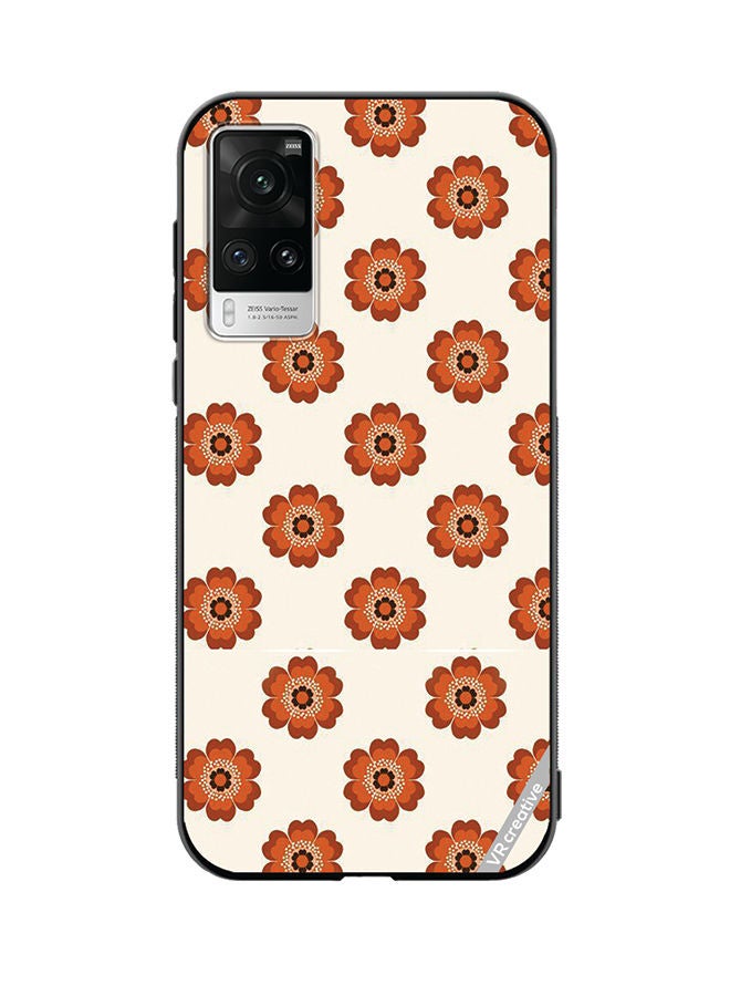 VR CREATIVE Protective Case Cover For Vivo X60 Pro Flower Design Multicolour - Image 1