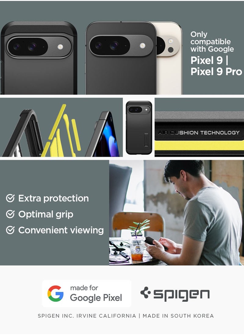 Spigen Tough Armor Google Pixel 9 Case / Pixel 9 PRO Case Cover with Extreme Impact Foam - Black  - Image 2