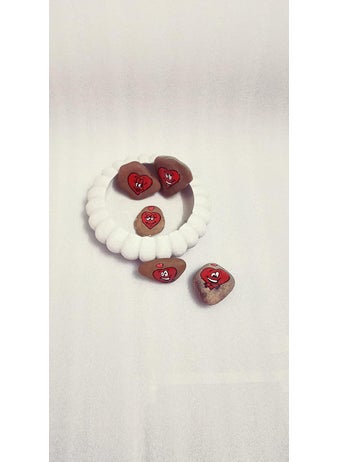 R&M R&M RM Marble Bowl with 5 Painted Stone for Home Decoration and Gifting| Marble Flower Bowl | Marble Floating Candle Bowl | Marble Floating Duck Bowl | Marble Candle Holder Bowl  - Image 4