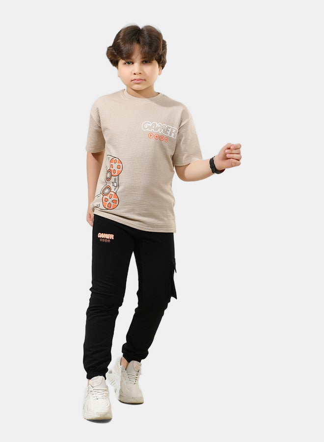 ريمينت بيجاما للاولاد برسمة التحكم باللعب بيج - Image 3