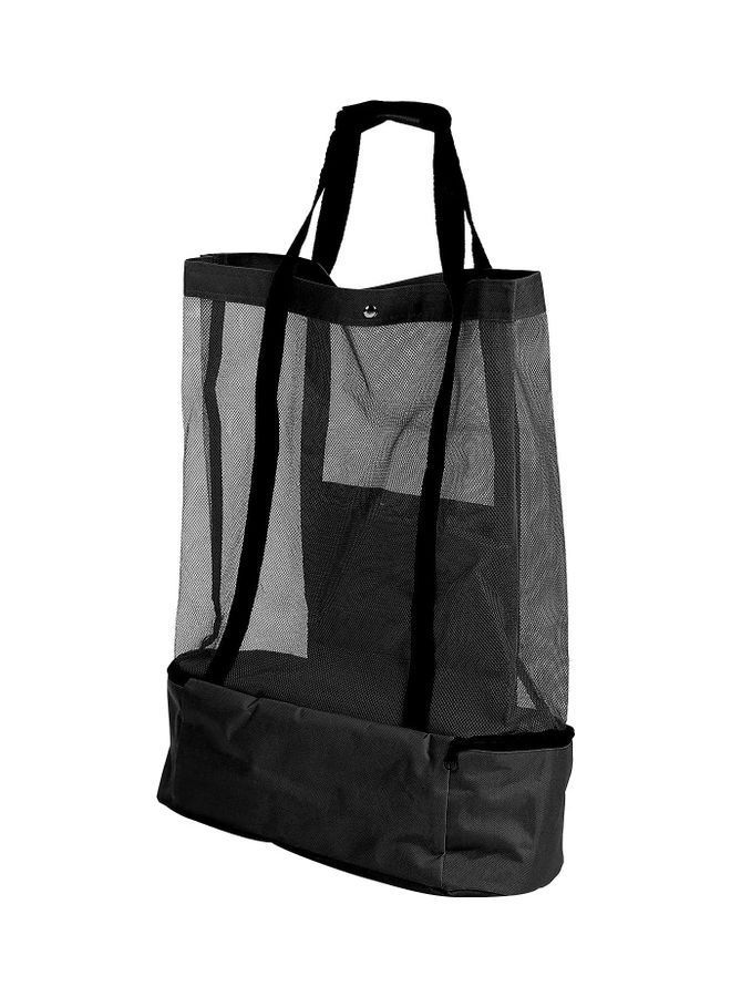 NIBEMINENT Mesh Beach and Picnic Tote Bag with Insulated Compartment - Image 5