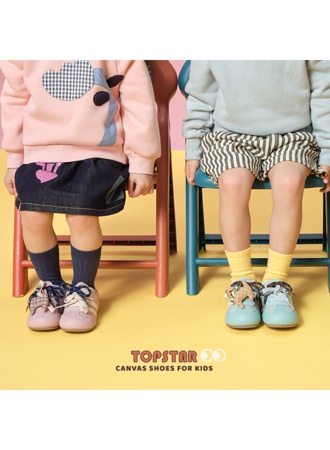 Topstar Kids Sports Shoes  Spring New Girls Casual German Training Shoes Boys Retro Outdoor Sneakers Pink Size 28 - Image 2