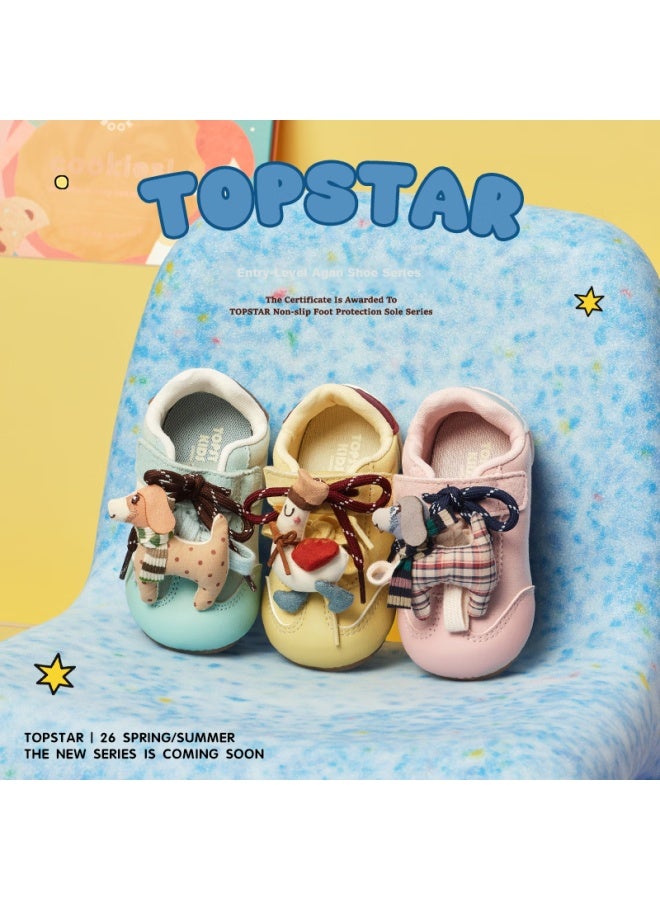Topstar Kids Sports Shoes  Spring New Girls Casual German Training Shoes Boys Retro Outdoor Sneakers Pink Size 28 - Image 1