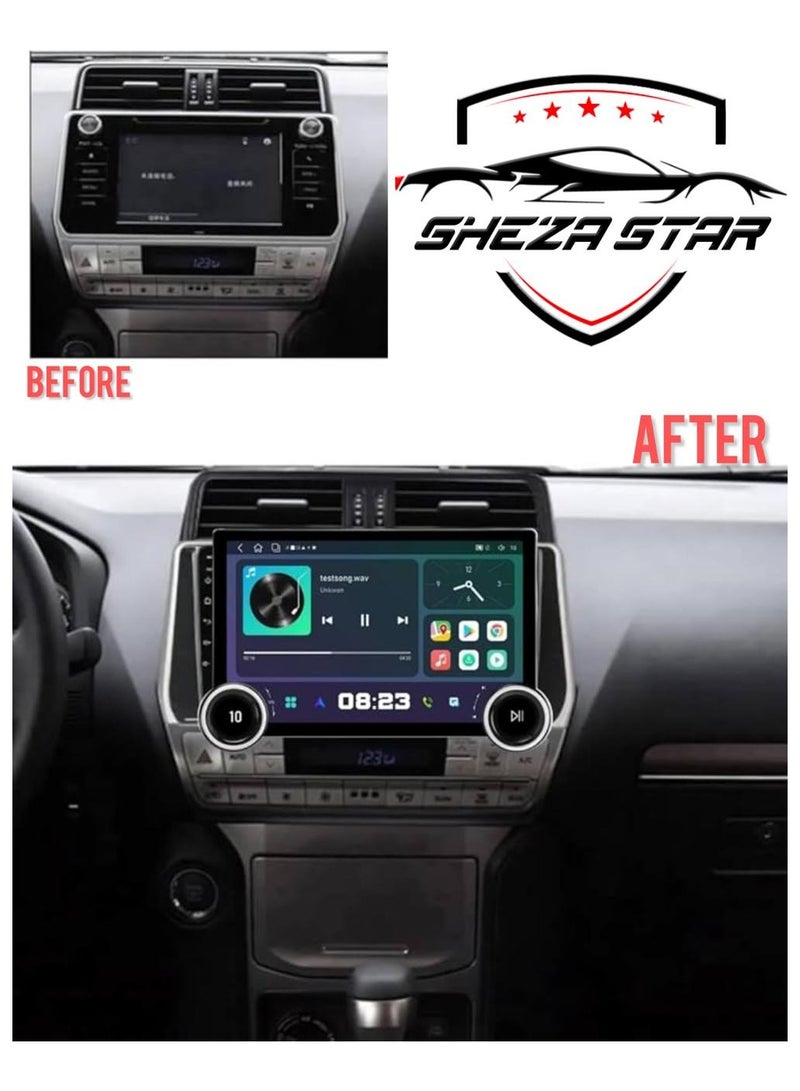 SHEZA STAR DIAMOND 2K 11.8" inch 4GB RAM 64GB ROM Car Stereo For Toyota Prado Screen 2018-2022 With Apple Carplay Android Auto Wireless WiFi DSP Radio 4G AHD Camera Included Quick Boot Fast Interface  - Image 2