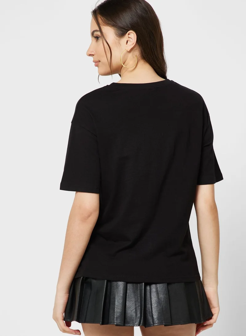 Ginger Urban Minx Graphic Tassel Detail T-Shirt