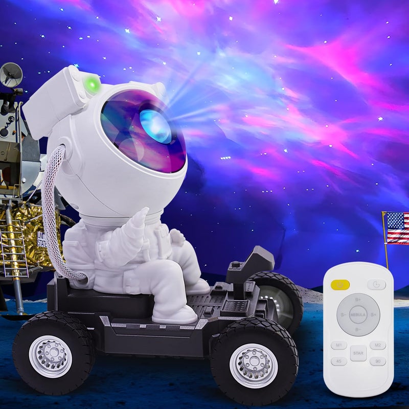 2win2buy Astronaut Space Man Buddy Projector 360 Star Projector Galaxy Nebula Light Sky LED Night Light Space Starlight Spaceman Lamp Gift for Kids Adults Bedroom Ceiling Room Decor - Image 2