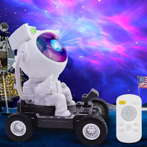 2win2buy Astronaut Space Man Buddy Projector 360 Star Projector Galaxy Nebula Light Sky LED Night Light Space Starlight Spaceman Lamp Gift for Kids Adults Bedroom Ceiling Room Decor - Image 1