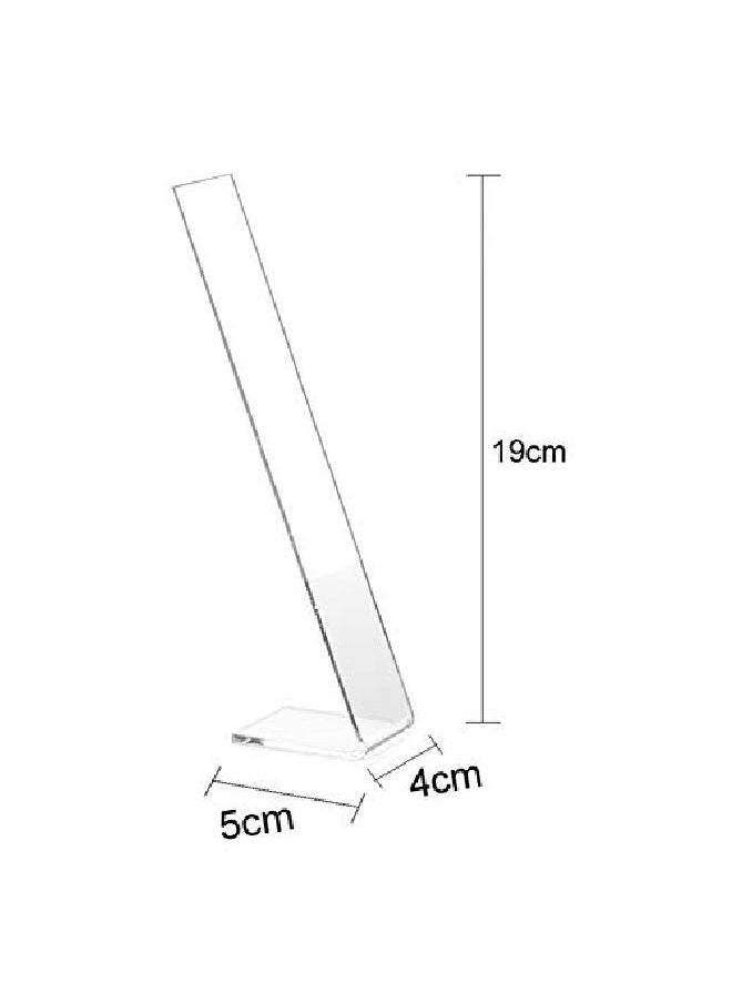 lasenersm - 4 Pieces Clear Acrylic Hair Clip Display Stand Lshaped Hairpin Display Holder Barrette Display Stand Holder Hair Clip Organizer Stand Holder Transparent - Image 1