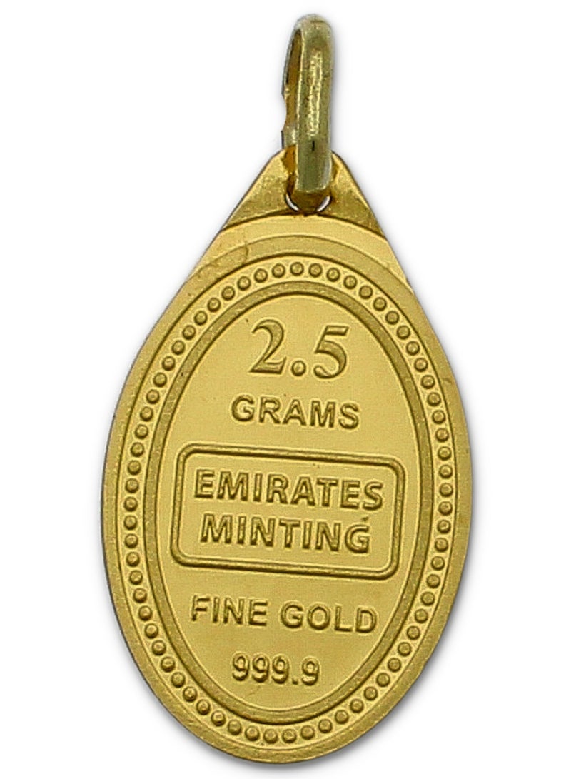 الإمارات مينتنج الإمارات لسك العملة 2.7 جرام 999.9 ذهب نقي 24 قيراط معلقة - 2.7 جرام  - Image 3