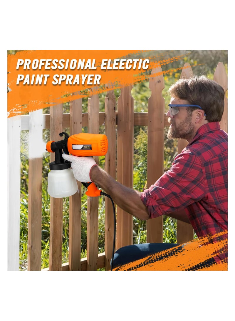 Excefore Paint Sprayer, Hvlp Spray Gun, Electric Paint Sprayer with 4 Nozzles, 3 Patterns, Easy to Clean, for Furniture, Cabinets, Fences, Walls, Doors, Garden Chairs  - Image 2