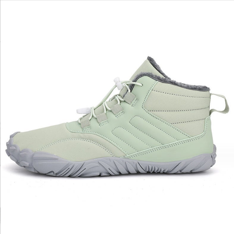 Winter Outdoor Waterproof Cotton Shoes fleece-lined Thickened Warm Men''s Mountaineering Snow Boots Non-slip Wear-resistant Mid-barrel Men''s Cotton Boots - Image 1