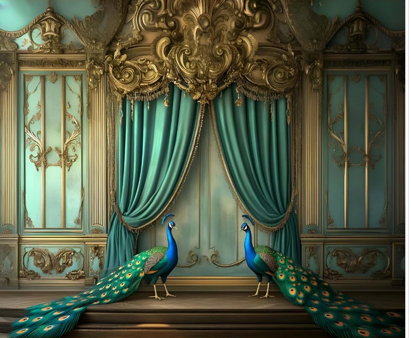 Backdropon Mukunda Palace Photography Backdrops Nature Backdrop Curtain Cloth Birthday Background Seamless Photo Booth Prop Backdrop Size 5Feet Height & 8Feet Width(5 * 8) - Image 1