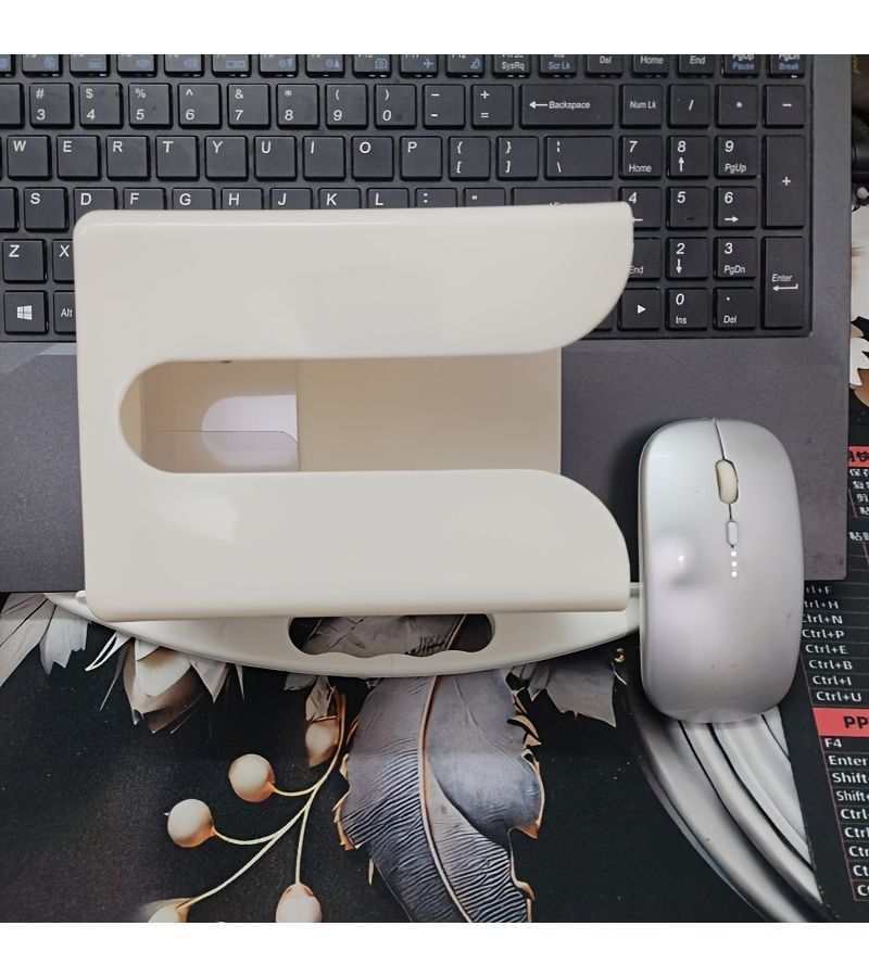Dreamy Apricot No Nail Wall Mounted Tissue Box Multi Functional Remote Control Cosmetic Organizer For Home Hotel And Vacation Rental Living Rooms And Bathrooms Strong Adhesive Saves Space Simple And Stylish - Image 4