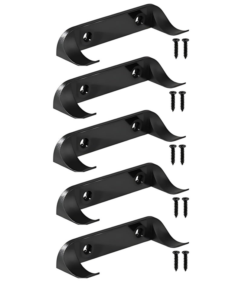 INIMAGINE 5 Pcs Car Wall Mount for Lego Car Set, Wall Mount, 2.79 * 0.9 * 0.55 Inch Display Shelves Suitable for Car Collectors (Black) - Image 1