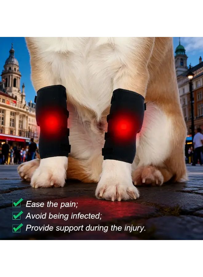 Small Dog Rear Leg Compression Sleeve Adjustable Joint Support Breathable Brace - Image 2