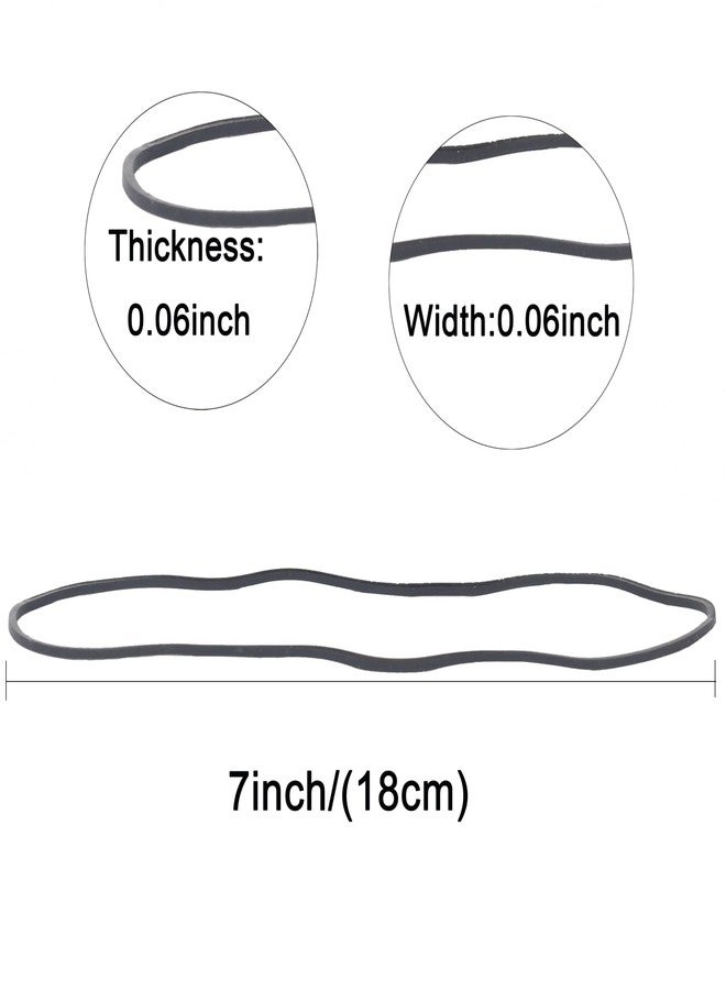 Foshine Rubber Bands Large for Balloon Arches 270pcs Size #117A Stretchy Elastic Band black for DIY Wedding Party Birthday Trash Can for Home School Office Supplies Trash Cans File Folders Rubber Bands 7 inch - Image 4