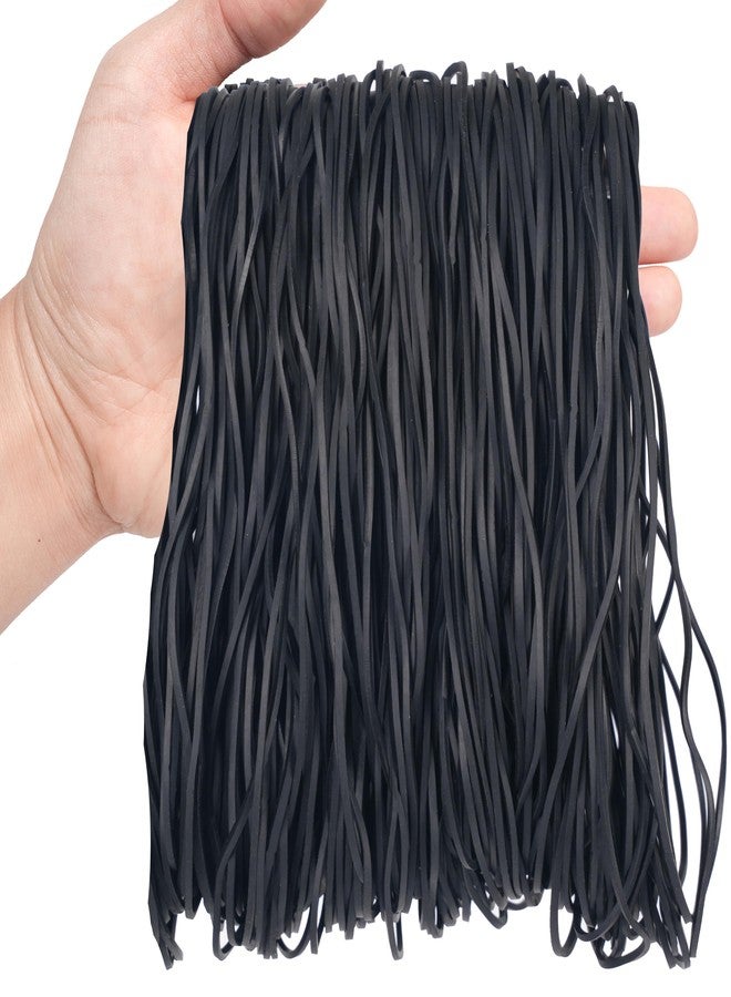 Foshine Rubber Bands Large for Balloon Arches 270pcs Size #117A Stretchy Elastic Band black for DIY Wedding Party Birthday Trash Can for Home School Office Supplies Trash Cans File Folders Rubber Bands 7 inch - Image 1