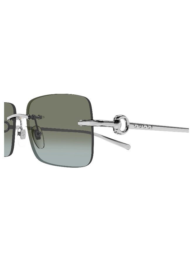 GUCCI GG1703S 007 Men's Rimless Rectangular Sunglasses - Image 3