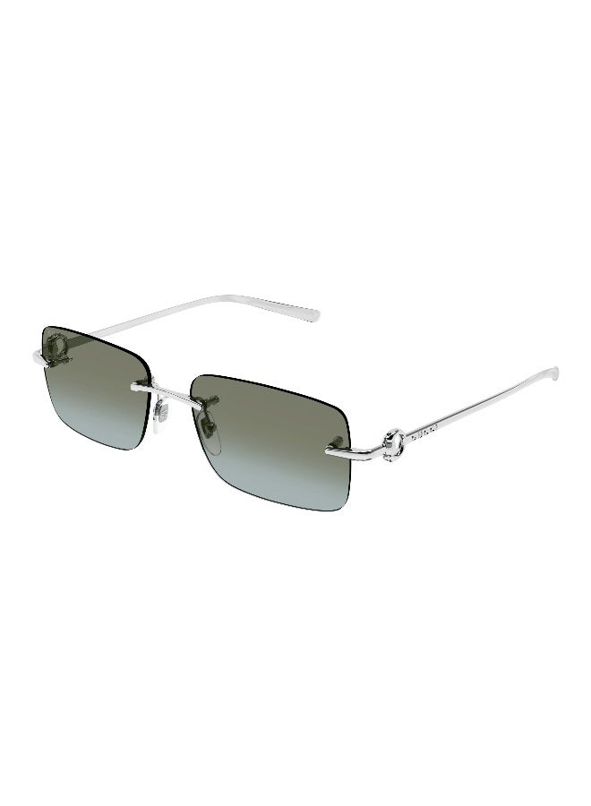 GUCCI GG1703S 007 Men's Rimless Rectangular Sunglasses - Image 1