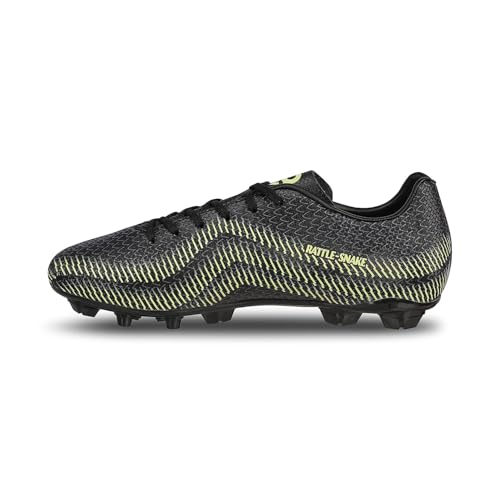 Aivin Rattle Snake Football Stud | Lightweight Comfort & Maximum Grip | Best for Competitive Soccer Players | Sports Cleats | Football Footwear (Black, UK Footwear Size System, Adult, Men, Numeric, Medium, 10) - Image 1