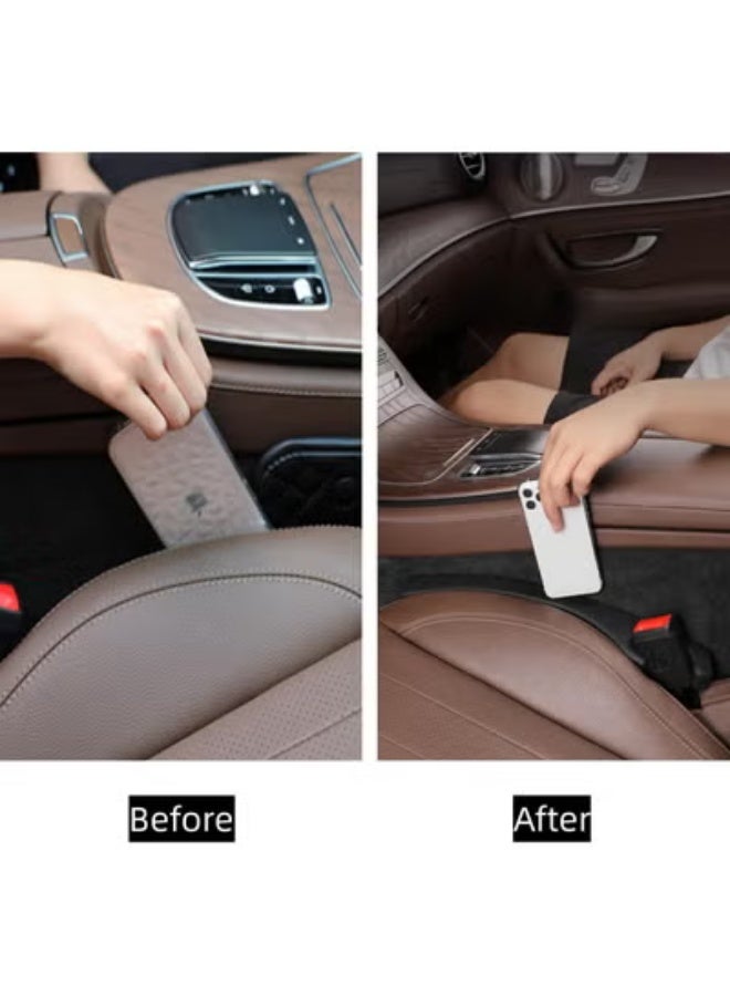 COYO Car Seat Gap Filler 2 Pack, Universal Fit PU Leather Car Seat Gap Plug to Fill The Gap Between Seat and Console, Car Seat Crevice Blocker Stop Things from Dropping - Image 2