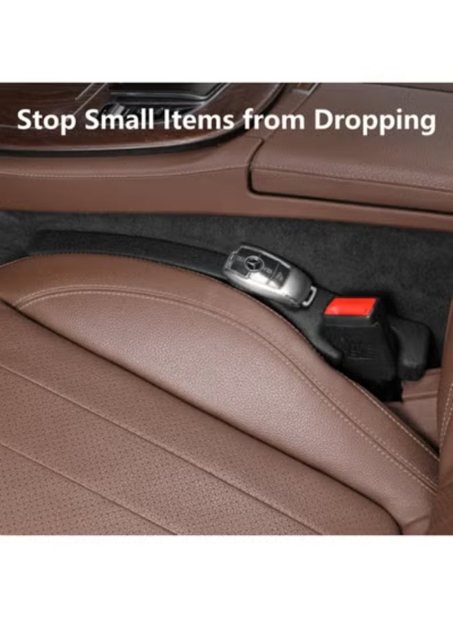 COYO Car Seat Gap Filler 2 Pack, Universal Fit PU Leather Car Seat Gap Plug to Fill The Gap Between Seat and Console, Car Seat Crevice Blocker Stop Things from Dropping - Image 4