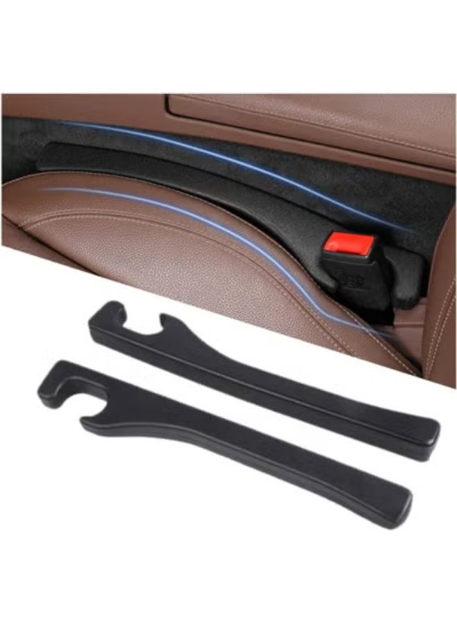 COYO Car Seat Gap Filler 2 Pack, Universal Fit PU Leather Car Seat Gap Plug to Fill The Gap Between Seat and Console, Car Seat Crevice Blocker Stop Things from Dropping - Image 1