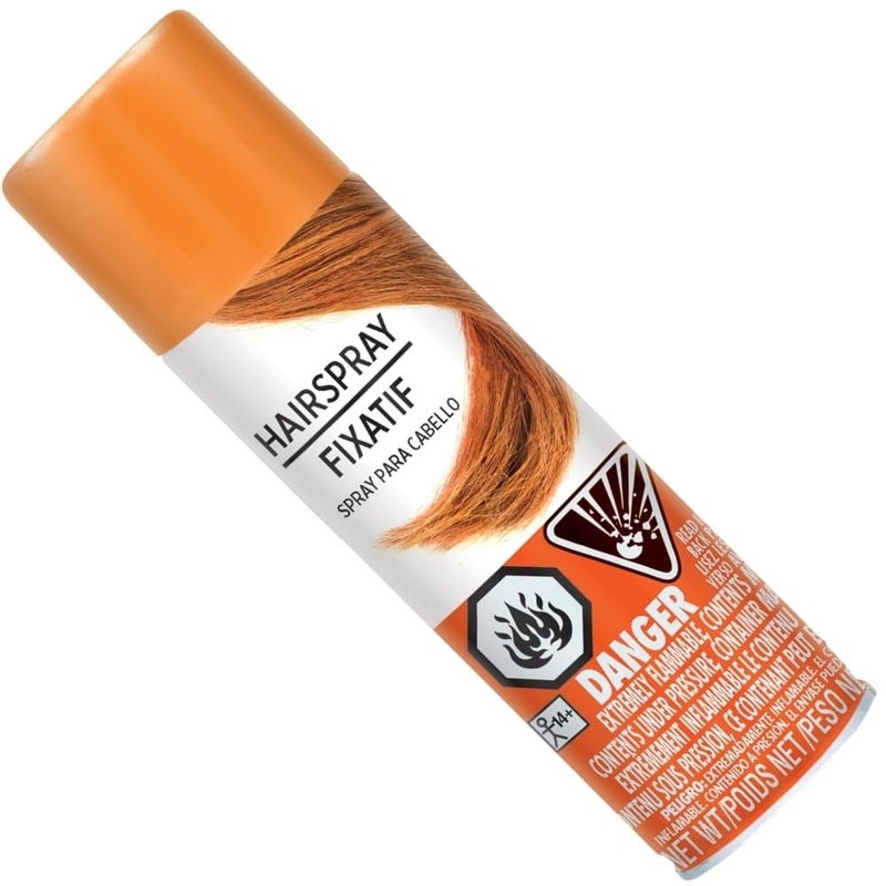Amscan Vibrant Orange Hair Spray Color - 3 oz. (1 Count) - Instantly Transforms Your Look, Ideal for Parties & Cosplay - Image 1