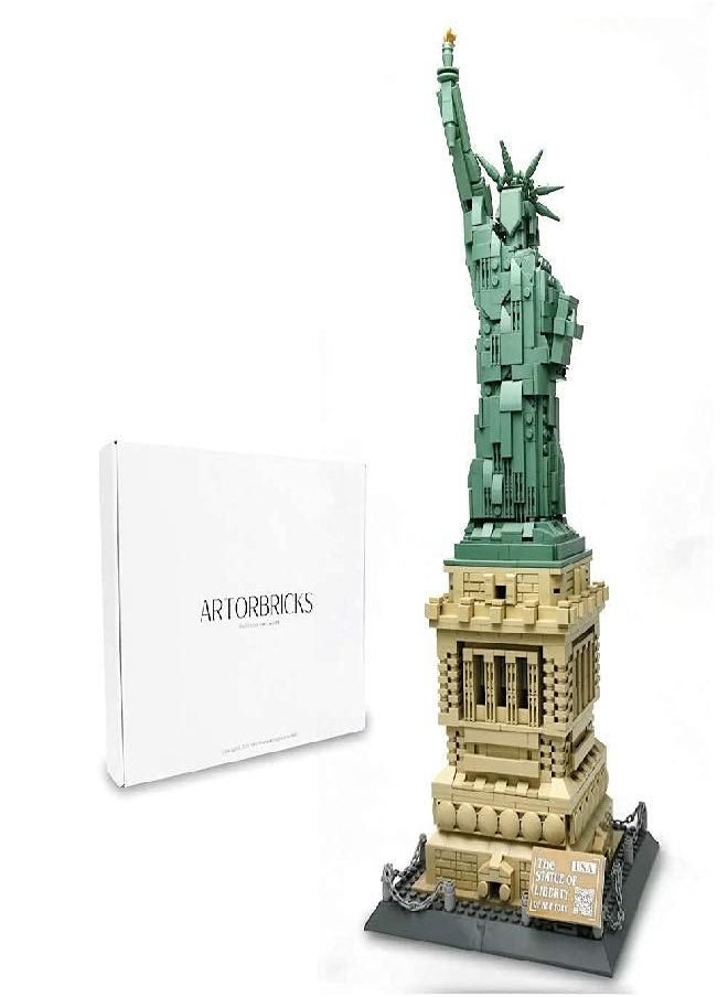 ARTORBRICKS ArtorBricks Architectural Statue of Liberty Building Large Collection Building Set Model Kit and Gift for Kids and Adults, Compatible with Lego (1577 Pieces)  - Image 5