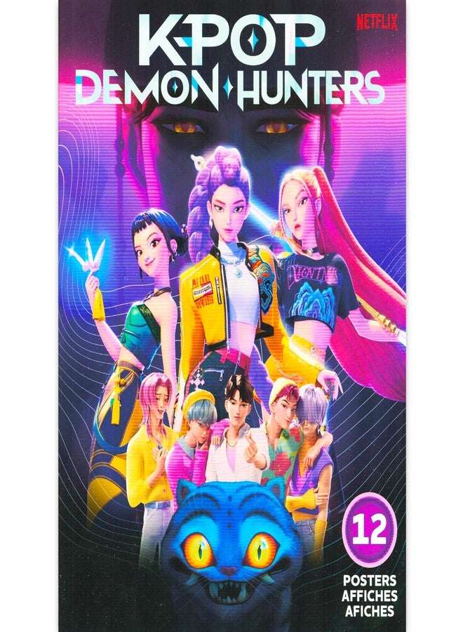 Netflix Kpop Demon Hunters Poster Book - Bundle with 12 Posters Featuring Huntrix & Saja Boys Artwork for Kids Room Decorations Plus Decals | Kpop Demon Hunters Room Decor for Boys, Girls - Image 4