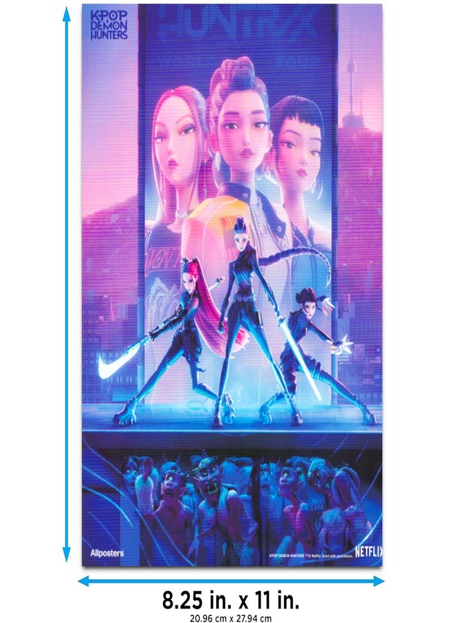 Netflix Kpop Demon Hunters Poster Book - Bundle with 12 Posters Featuring Huntrix & Saja Boys Artwork for Kids Room Decorations Plus Decals | Kpop Demon Hunters Room Decor for Boys, Girls - Image 3