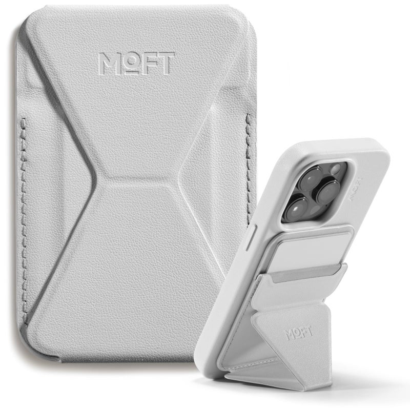 MOFT Magnetic Wallet Stand Compatible with iPhone 17/16/15/14/13/12 Series, Angle Adjustment & Magsafe Compatible MOVAS Phone Stand,Misty Cove - Image 1