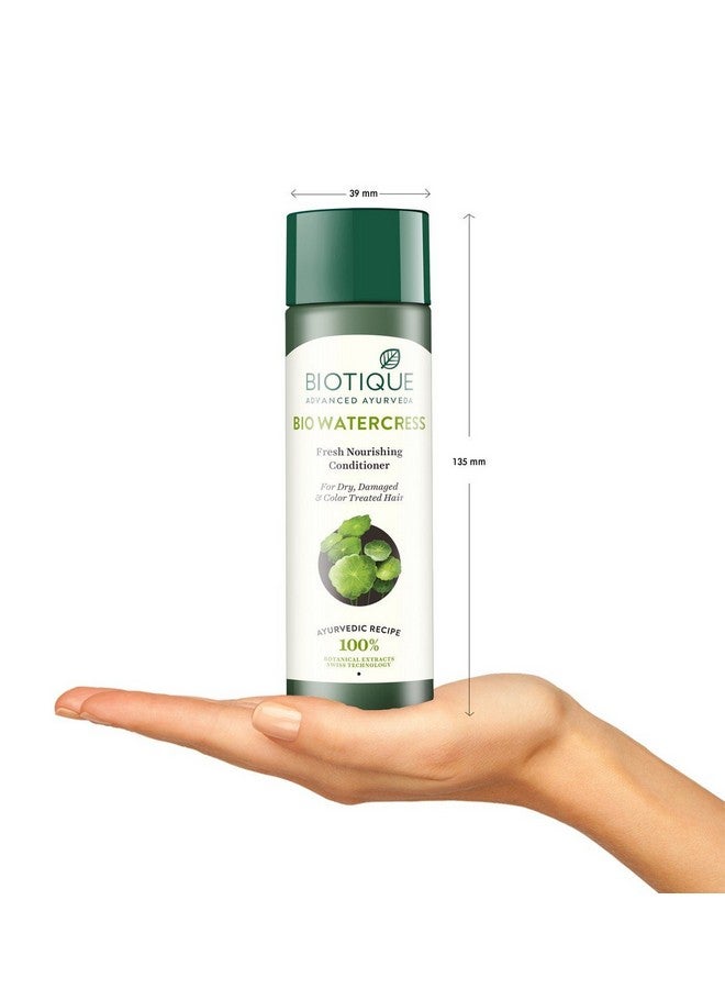 Biotique Bio Watercress Fresh Nourishing Conditioner For Dry Damaged Color Treated And Perm 120 Ml - Image 2