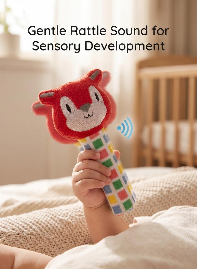 NVS KIDS Soft Baby Rattle Toy for Newborn 0-6 Months | Plush Cat Sound Toy | Safe Soft Toys for Babies | Infant Sensory Toy | New Born Baby Toys Gift - Image 4
