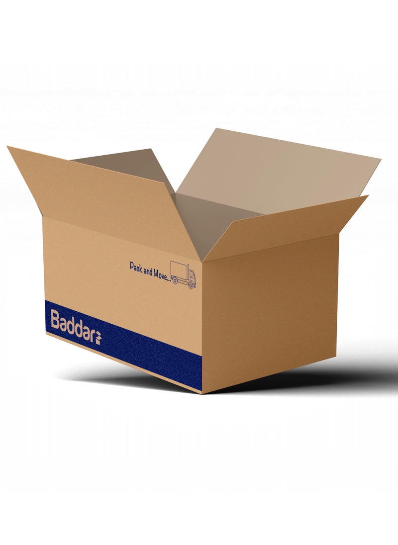 Baddar 5 Pcs, Pack & Move Premium Cardboard Carton Box For Transport (60 cm × 40 cm × 40 cm)  - Image 2