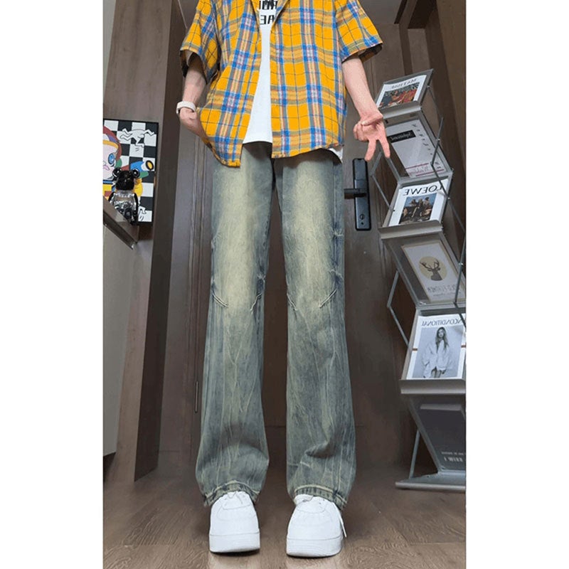 Unisex Classic Denim Jeans Loose Fit Daily Outdoor Wear - Image 2