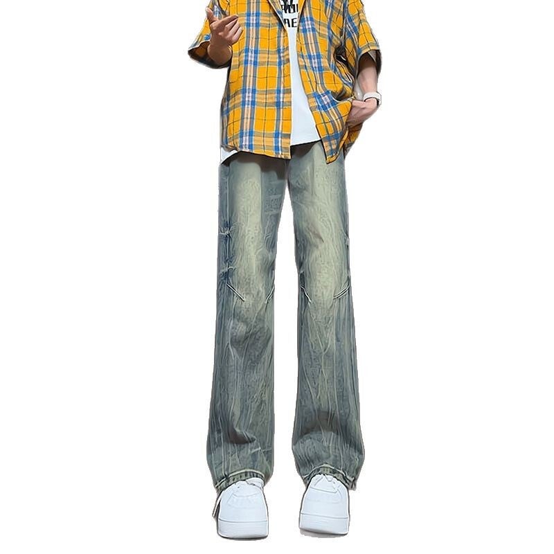 Unisex Classic Denim Jeans Loose Fit Daily Outdoor Wear - Image 4