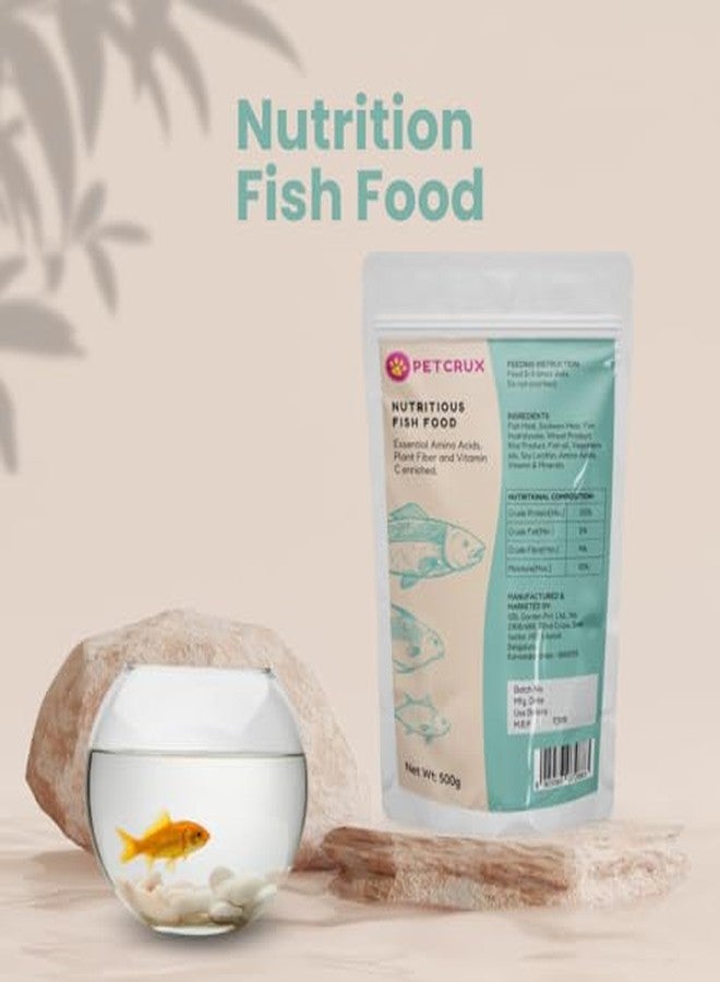 Petcrux Mini Pellet Fish Food for Complete Nutrition, 500g - Image 4