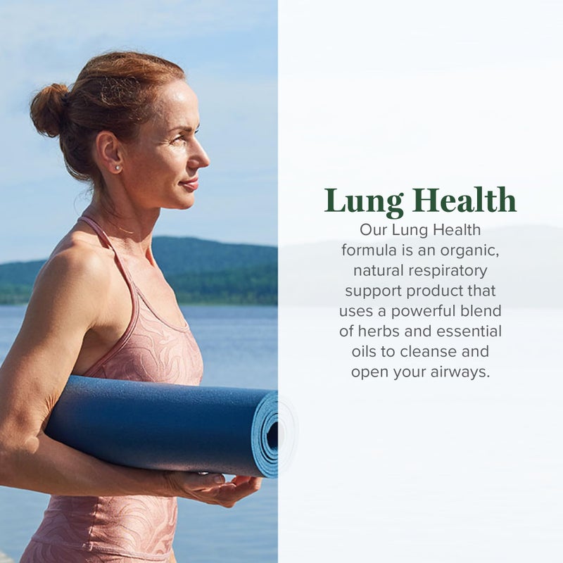 global healing center Global Healing Organic Lung Health Supplement - Herbal Nasal Decongestant Spray for Lung Cleanse, Respiratory Support and Mucus Relief To Breath Easy - Normal Nose Allergy and Sinus Defense - 1 Fl Oz - Image 2