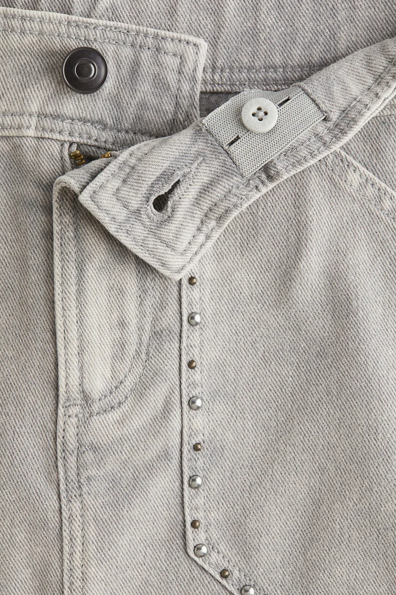 اتش اند ام تنورة دنيم مرصعة