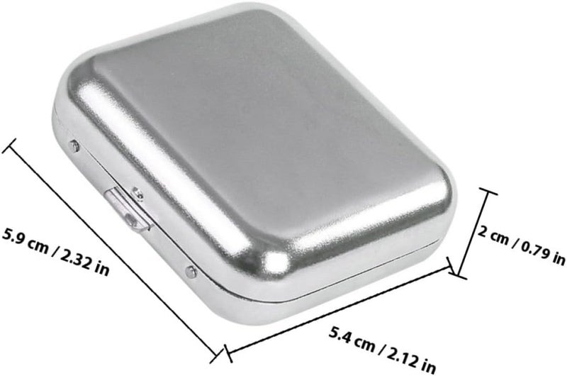 TIDTALEO Mini Portable Smokeless Metal Ashtray with Lid, Small Outdoor Cigar and Automotive Ash Tray for Patio, Pocket-sized Travel Ashtray - Image 2