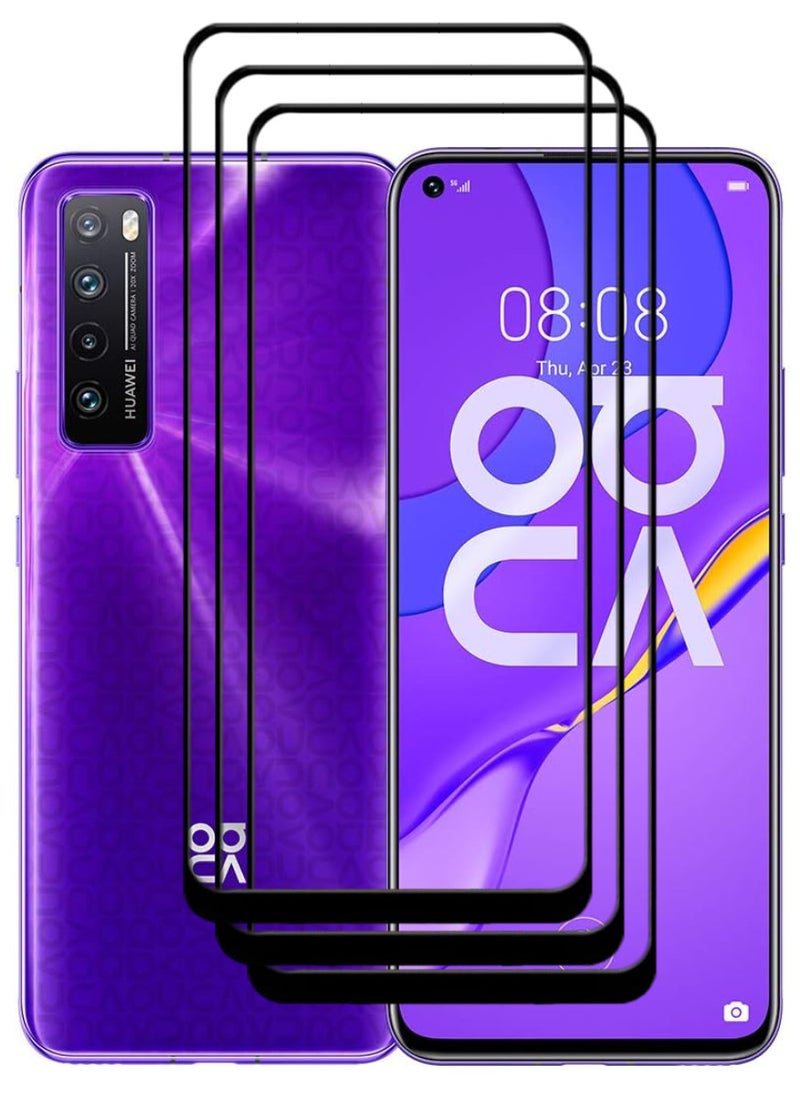 ACLIX 3 Pieces Antistatic ESD Dustproof Premium Quality High Definition Tempered Glass Screen Protector Designed For Huawei nova 7 5G - Image 1