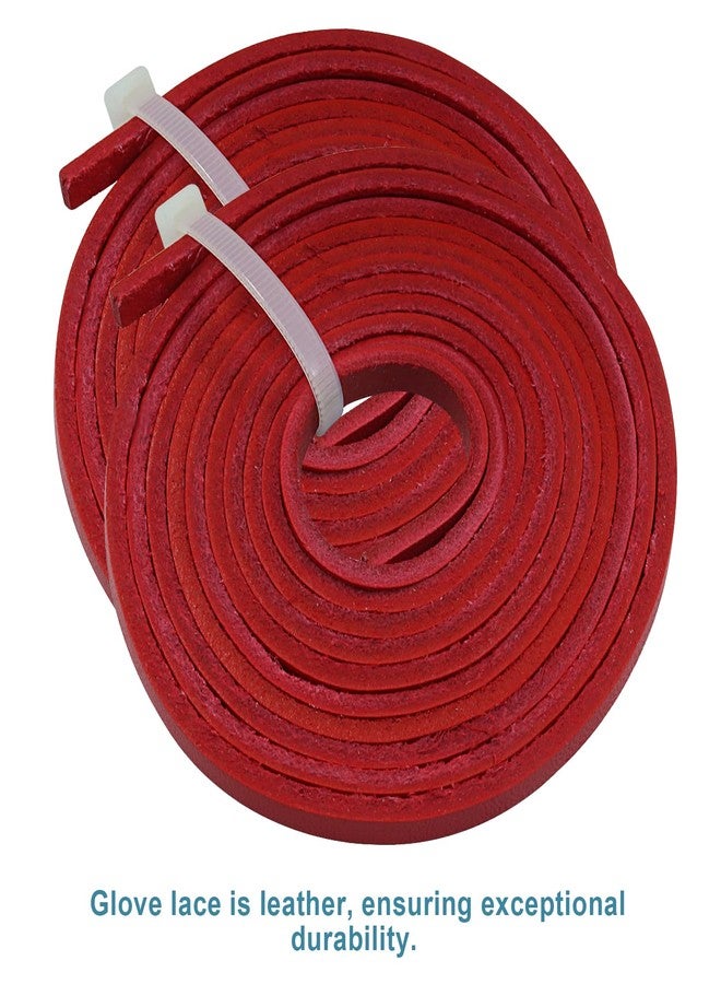 OSVJE Mitt Lace Repair Kit Includes 2 Leather Laces 4 Spring Buckles and Lacing Needle for Catcher's Glove,Red Leather Laces for Quick Baseball Glove Repair,Easy-to-Use for Precise Glove Maintenance - Image 5