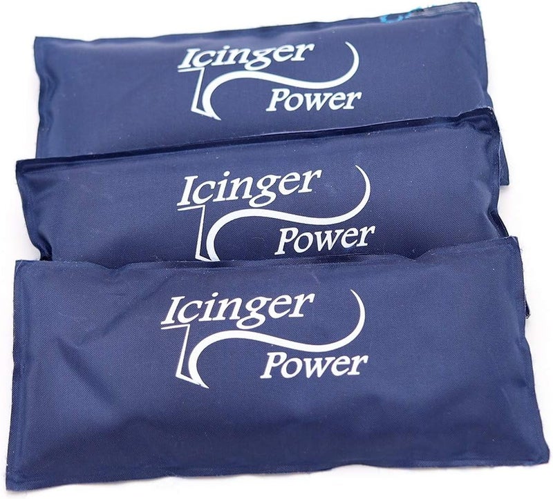 Icinger Power Cold Ice Packs Various Sizes Resistant Nylon Wrapping Powerful Gel Small Set of 3 - Image 1